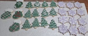 Prepared Christmas Cut Out Cookies